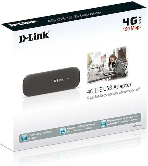 D-Link DWM-222W/R USB Netzwerkadapter mit Drahtloser Verbindung Wi-Fi 150Mbps