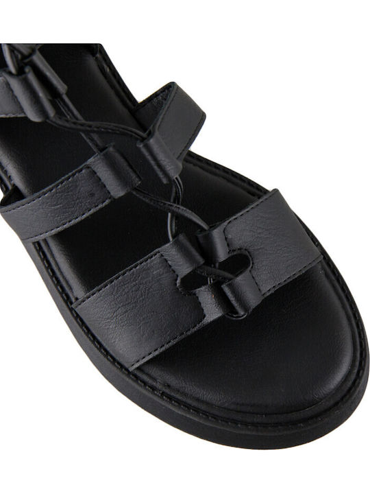 Women's Flat Sandals Flatforms Black
