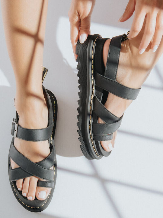 Women's Flat Sandals Flatforms in Black Color