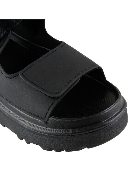 Women's Flat Sandals Flatforms in Black Color