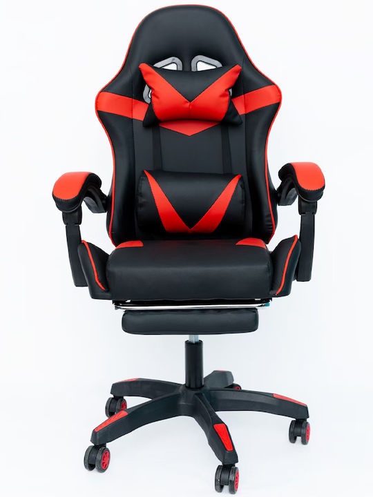 Bakaji 02842904 Gaming Chair with Footrest Red