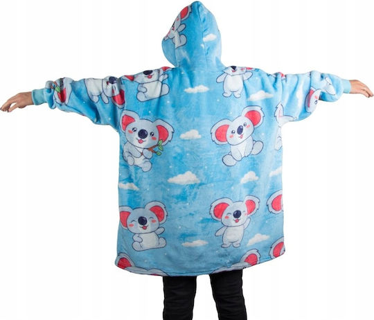 Κουβέρτα Fleece Γαλάζια 80x80εκ.