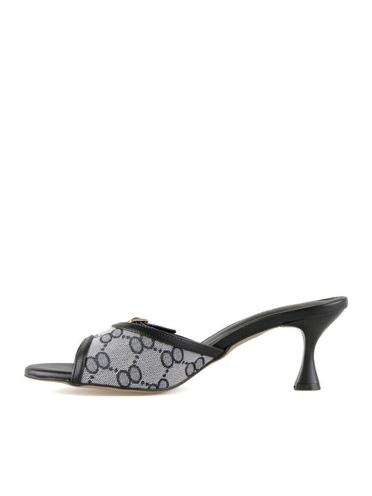 Mules with Heel in Black Color