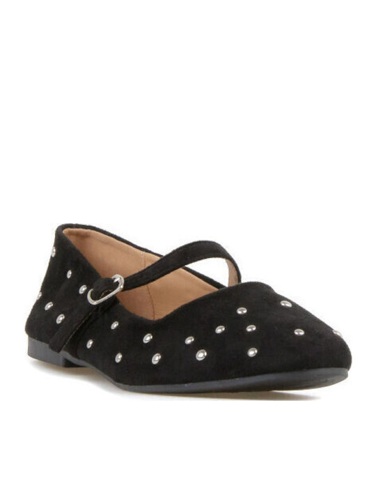 Suede Ballerinas Black