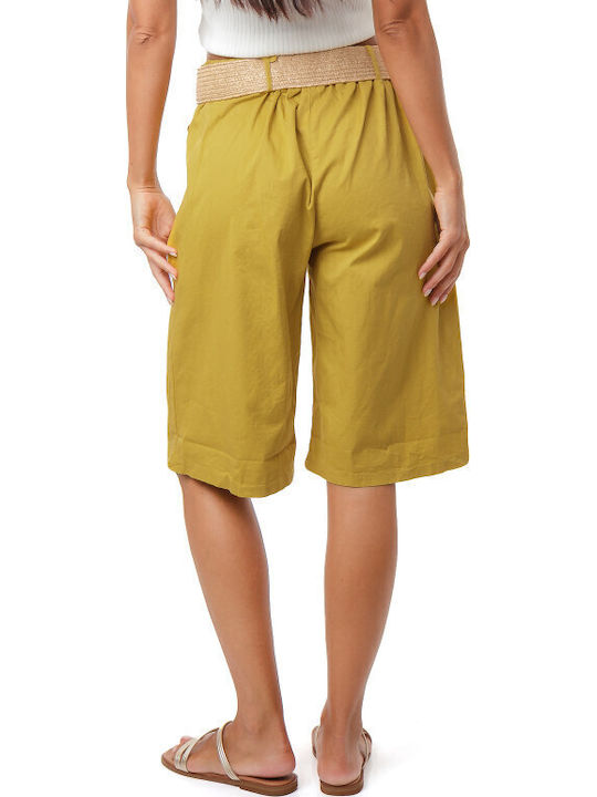 Women's Bermuda Shorts Yellow