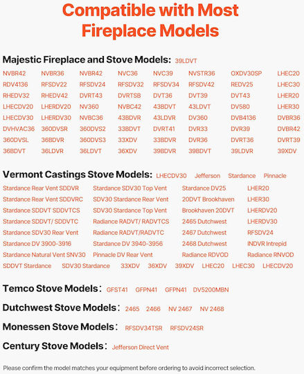 Vevor Gas Fireplace Pilot Assembly Natural Gas & LPG Suitable for Majestic Vermont Castings Temco Rqbldhzjsdzjs88ty001v7