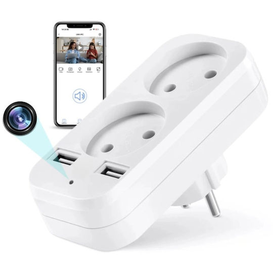 Taggo Cameră Ascunsă WiFi Lampă facială 1080p
