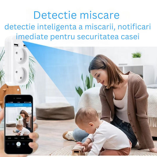 Taggo Cameră Ascunsă WiFi Lampă facială 1080p