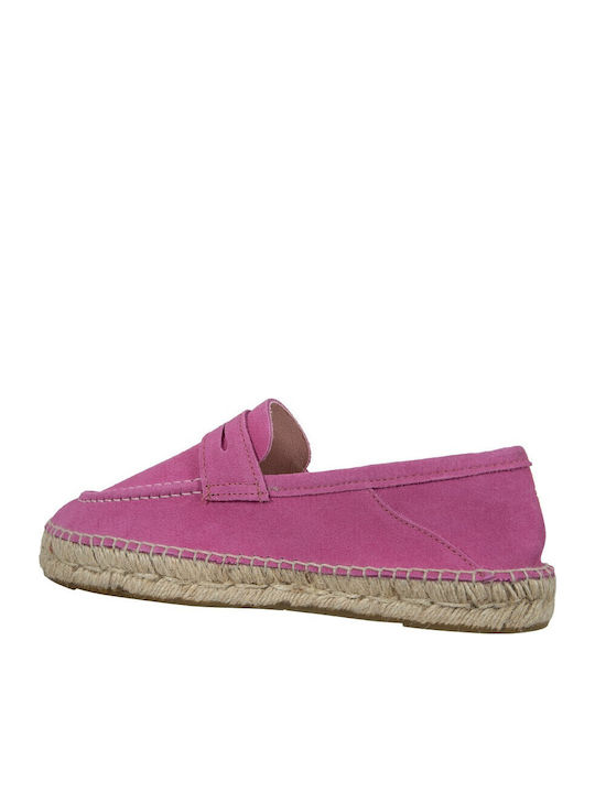 Hamptons Suede Γυναικείες Εσπαντρίγιες σε Καφέ Χρώμα