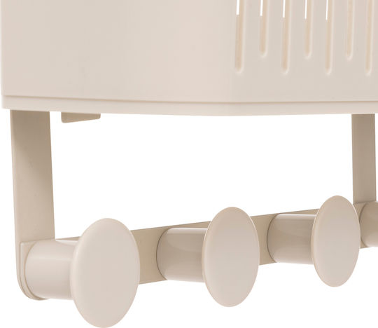 5Five Wall Mounted Bathroom Shelf Plastic 30x11.5x33.8cm Beige