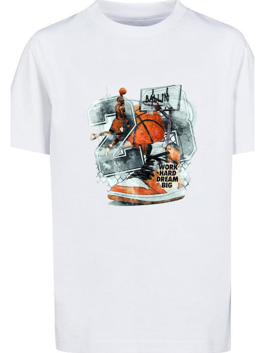 Kids' T-shirt White Ballin