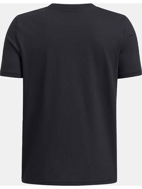 Kids' Shirt Short Sleeve Black Logo Tee