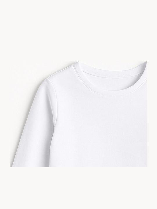 Παιδική Μπλούζα Μακρυμάνικη White