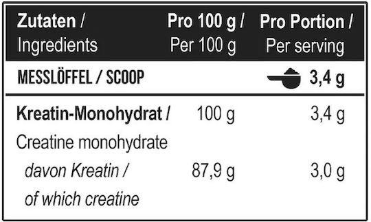 MST Creatine Monohydrate Unflavoured 500gr
