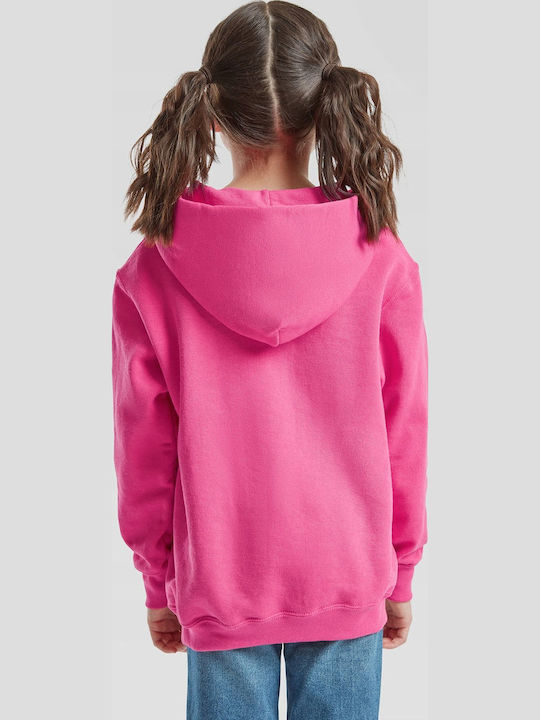 Kids Sweatshirt with Hood and Pockets Fuchsia Kids Classic Hooded Sweat