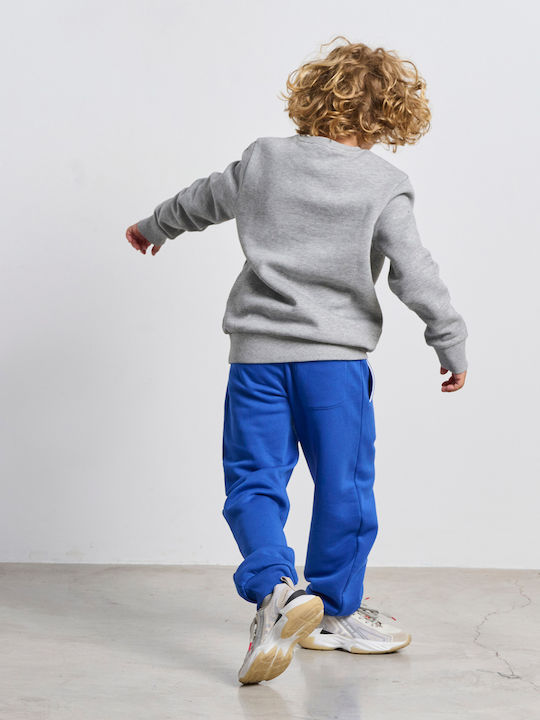 Fleece Hanorac Copii Grey Melange Relaxed Training