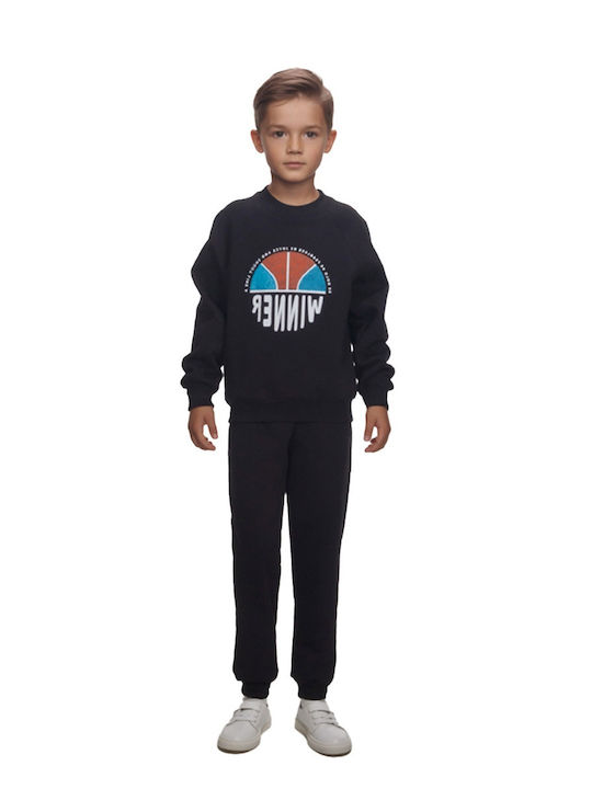 Παιδικό Φούτερ Μαύρη Winner