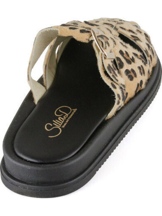 Leather Women's Flat Sandals Flatforms