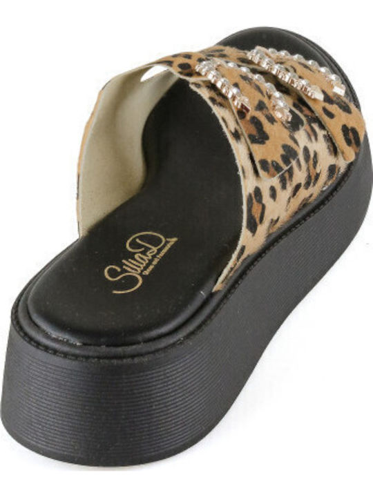 Кожени Дамски Сандали Flatforms