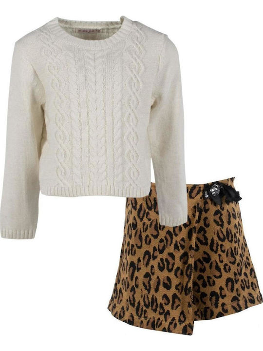 Kids' Set with Shorts Summer 2pcs Animal Print