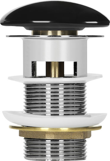 LuxeBath Brass Siphon Sink Black