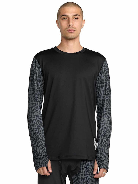 Volcom Vscience Ανδρική Ισοθερμική Μακρυμάνικη Μπλούζα Μαύρη