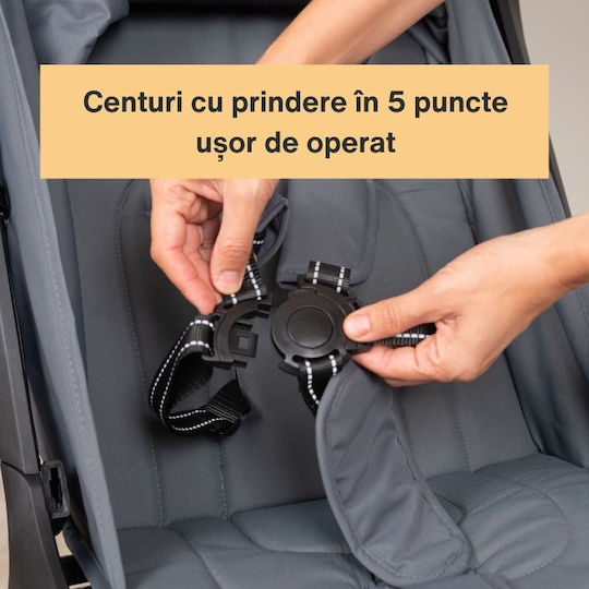 Kidizi Cărucior pentru Bebeluși Potrivit pentru Nou-născut Gri 7.9kg