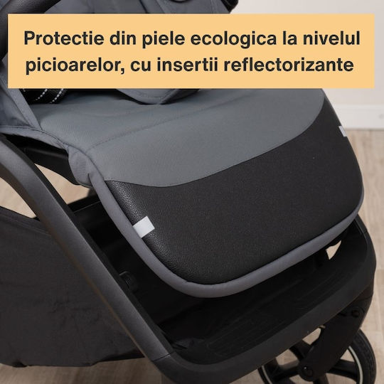 Kidizi Cărucior pentru Bebeluși Potrivit pentru Nou-născut Gri 7.9kg