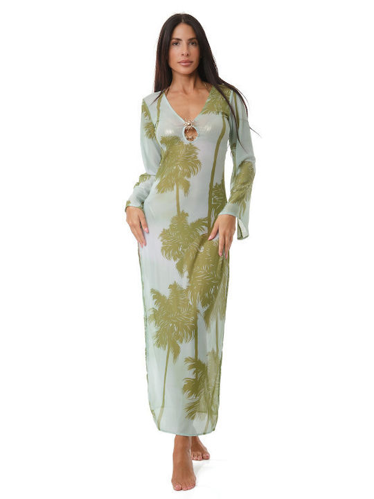 Silia D Caftan De Plajă Verde Silia D Caftan De Plajă Verde