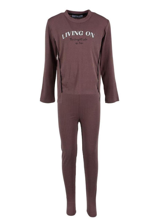 Kids' Set with Leggings Winter 2pcs Pink