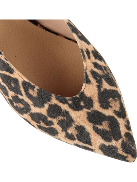 Suede Γυναικείες Μπαλαρίνες Slingback με Λουράκι
