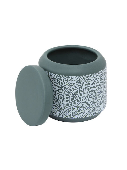5Five F-V Arboria Ceramic Green Cotton Swabs Case