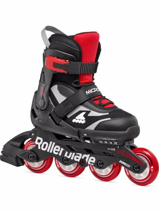 Rollerblade Microblade Inline Αυξομειούμενα Rollers Μαύρα Ενηλίκων/Παιδικά