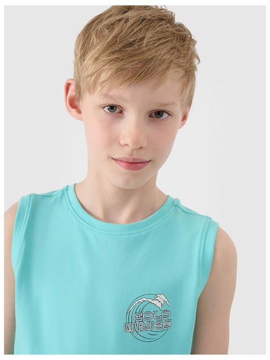 Kids Sleeveless Light Blue Top
