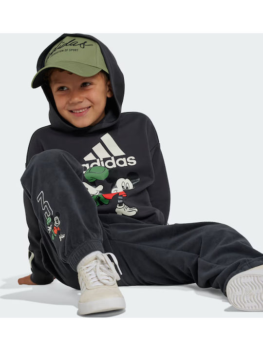 Kids Sweatshirt with Hood and Pockets Grey Disney Mickey Mouse