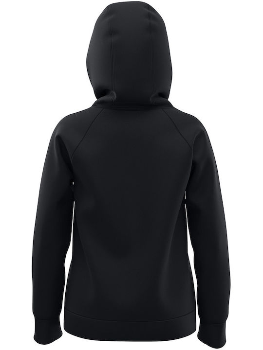 Fleece Παιδικό Φούτερ με Κουκούλα και Τσέπες Μαύρο Rival