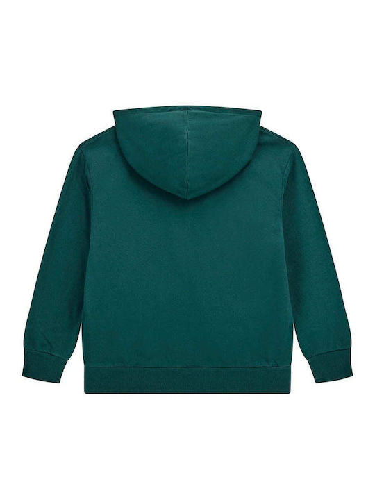 Kids Sweatshirt with Hood and Pockets Green