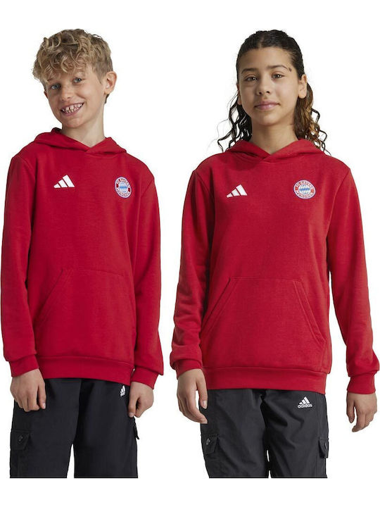 Kids Sweatshirt with Hood and Pockets Red