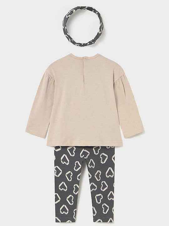 Kids' Set with Leggings Winter 3pcs Gray