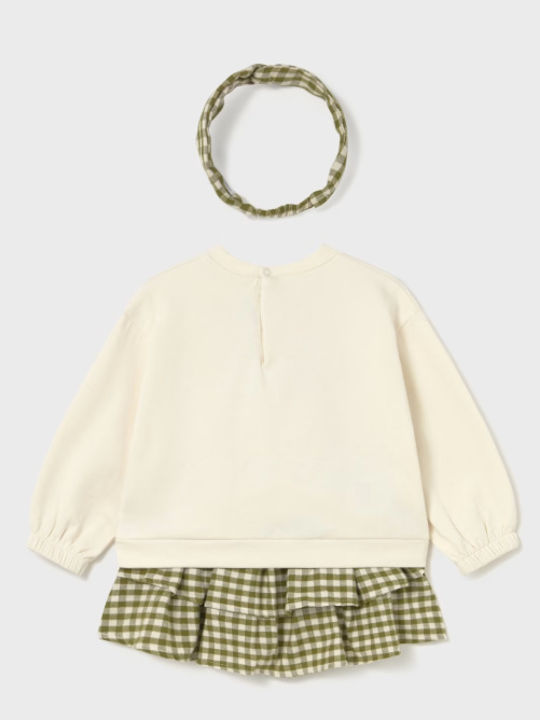 Kids' Set with Skirt Winter 2pcs Green