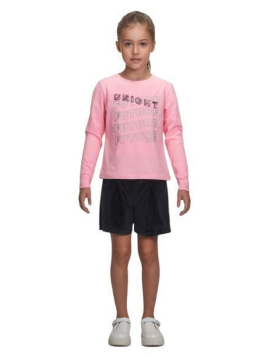 Kinder-Set mit Shorts Sommer 2Stück Pink-anthracite Bright Future