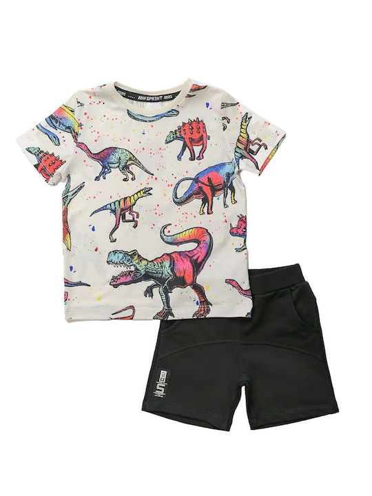 Kinder-Set mit Shorts Sommer 2Stück Weiß