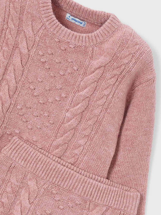 Kids' Set with Skirt Winter 2pcs Pink