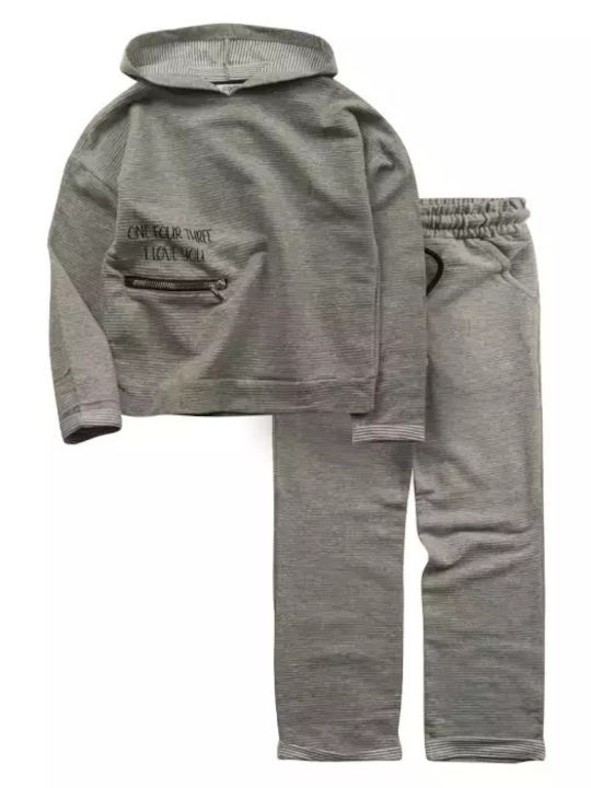 Kids' Set with Pants Winter 2pcs Gray