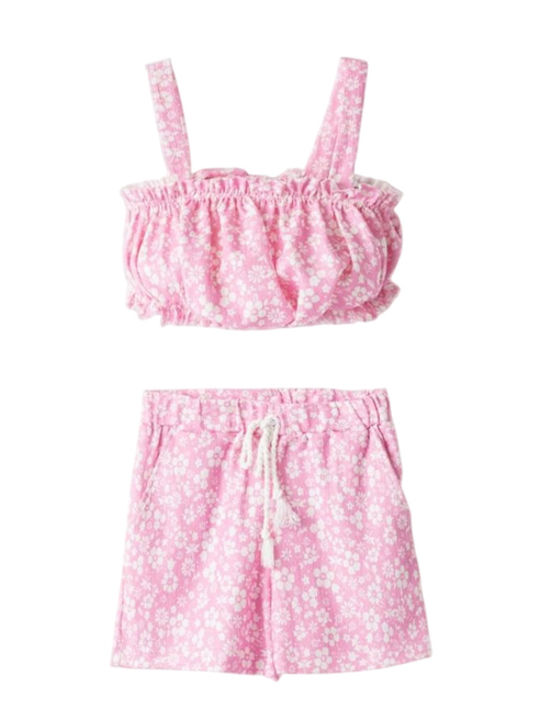 Kids' Set with Shorts Summer 2pcs Pink