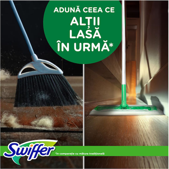 Swiffer Trap Lock Basic Kit 1 Mop 8 Dry Cloth Refills + 3 Wet Cloth Refills