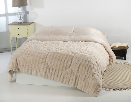 Silk Fashion Duvet Cover Queen 220x240cm Burble Cream