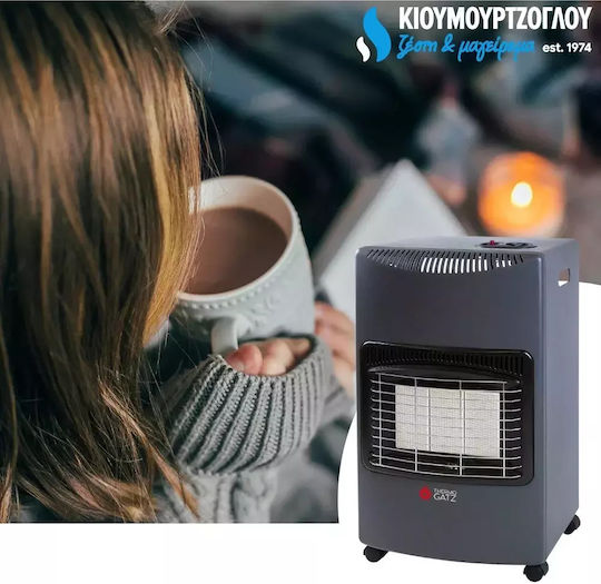 Thermogatz TG 4100 Ceramic Gas Heater 4100W Black 42x35x73cm