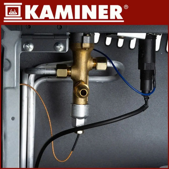 Kaminer Gas Heater 4200W Black