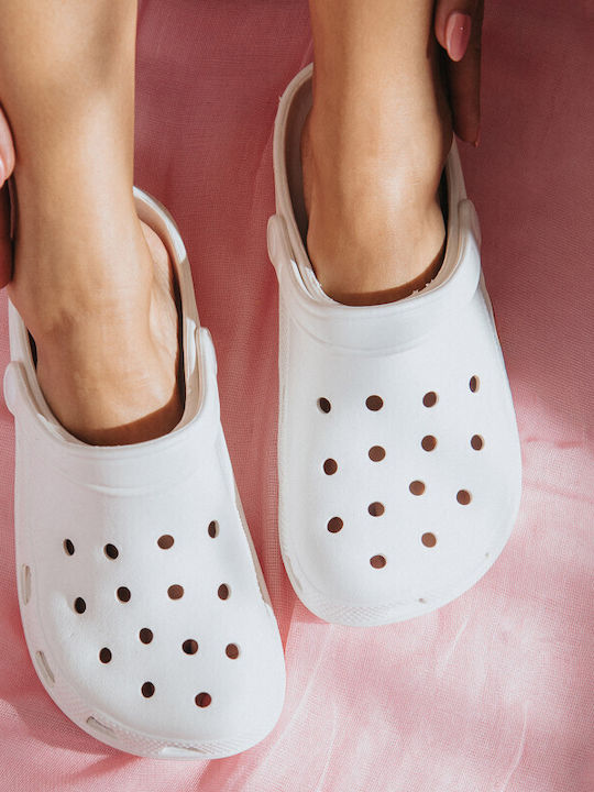 Silia D Damen Clogs Weiß